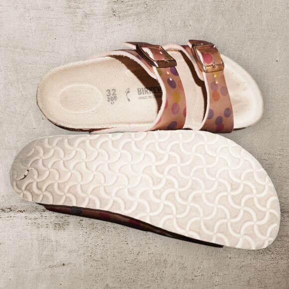 Birkenstock Kids Arizona Sandals Polka Dot Pink – Size 32 EU / US 1 – Germany - Picture 6 of 8